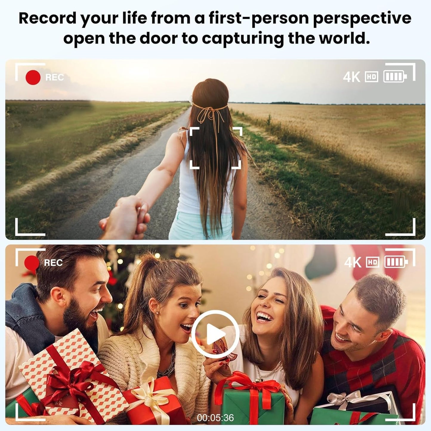 AI Smart Glasses 4K HD Camera